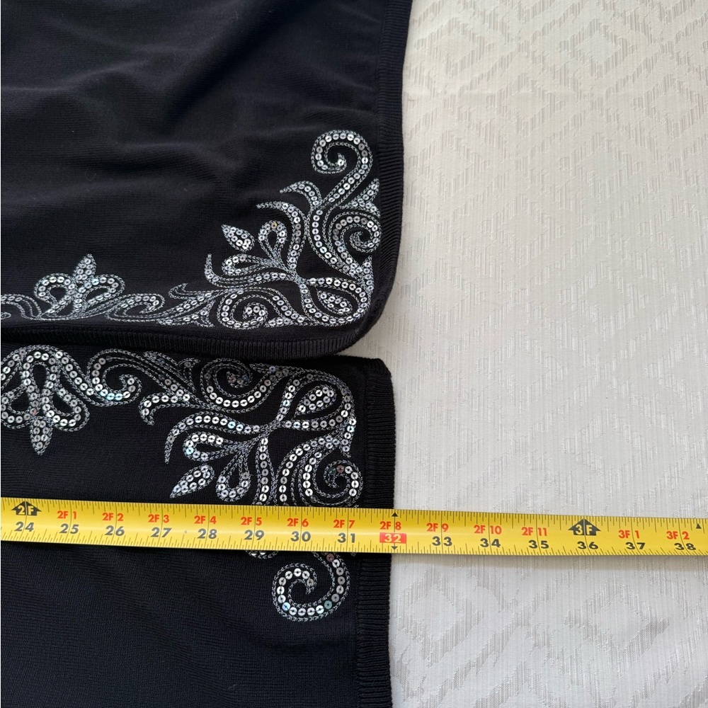 New Bob Mackie Women Cotton Blend long Sleeve Open Front Cardigan Sequin Size XL - Picture 6 of 6